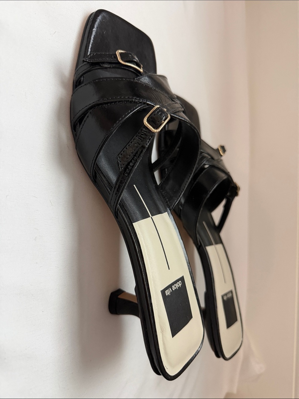 Black Strappy Mule Heels by Dolce Vita. Size 8.5